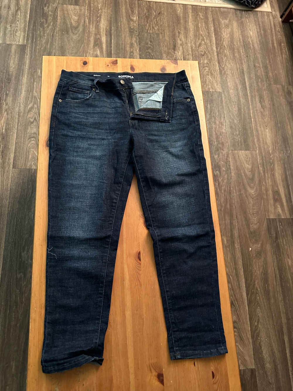 Sonoma Women's Slim Straight Jeans - Dark Indigo